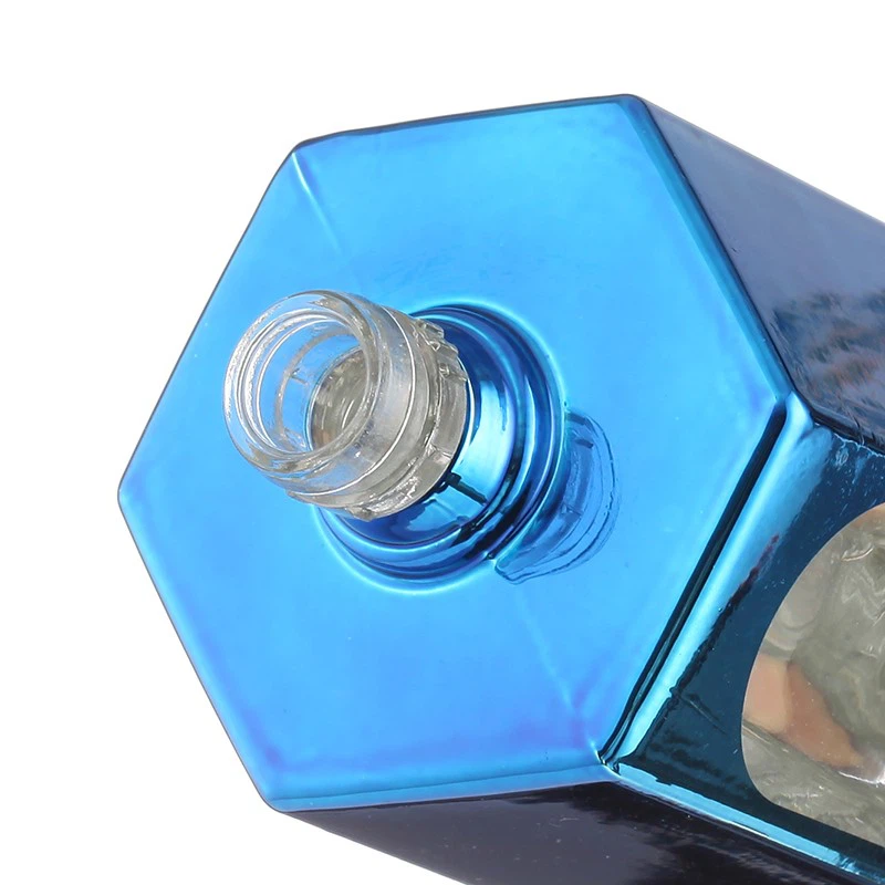 Cobalt Blue Liquor Bottle