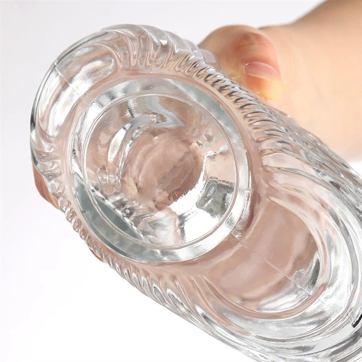 Shell Shaped Round Glass Bottle 700ML