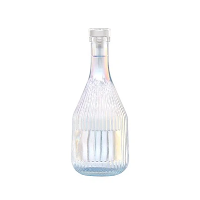 Potel Gwydr Gwin Ffrwythau Stribed 375ml