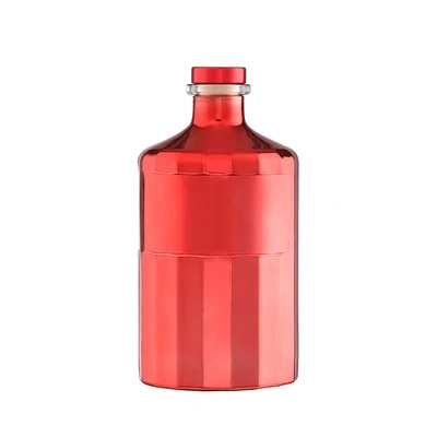 Dyluniad Custom Wisgi Round Lliw Coch 500ml
