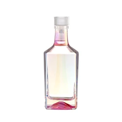 Potel sgwâr lliw pinc 500ml