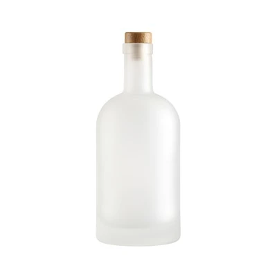 Poteli gwydr arfer hunan-ddyluniedig 500ml